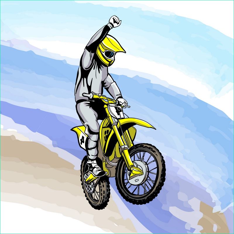 motocross vector illustrations sport