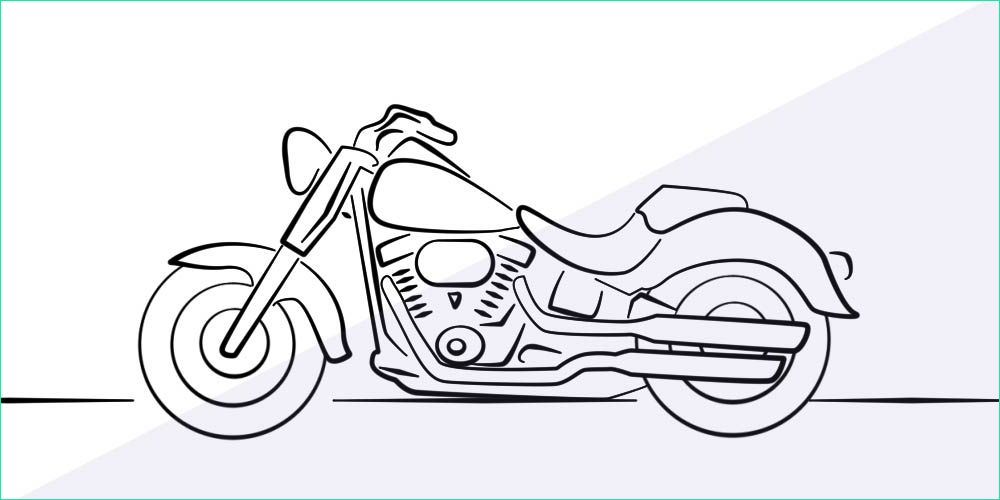 simple motorcycle drawing