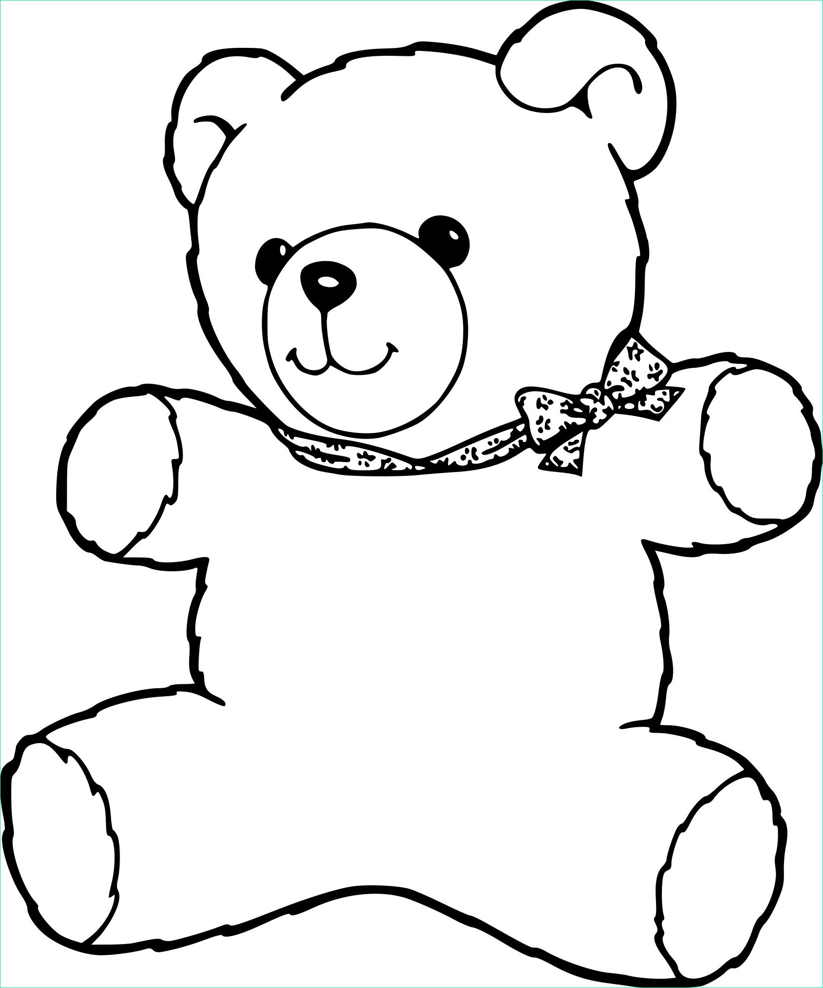 dessin ours en peluche