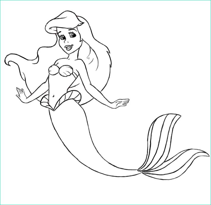 how to draw ariel from little mermaid