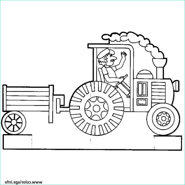 tracteur agricole colorier coloriage dessin