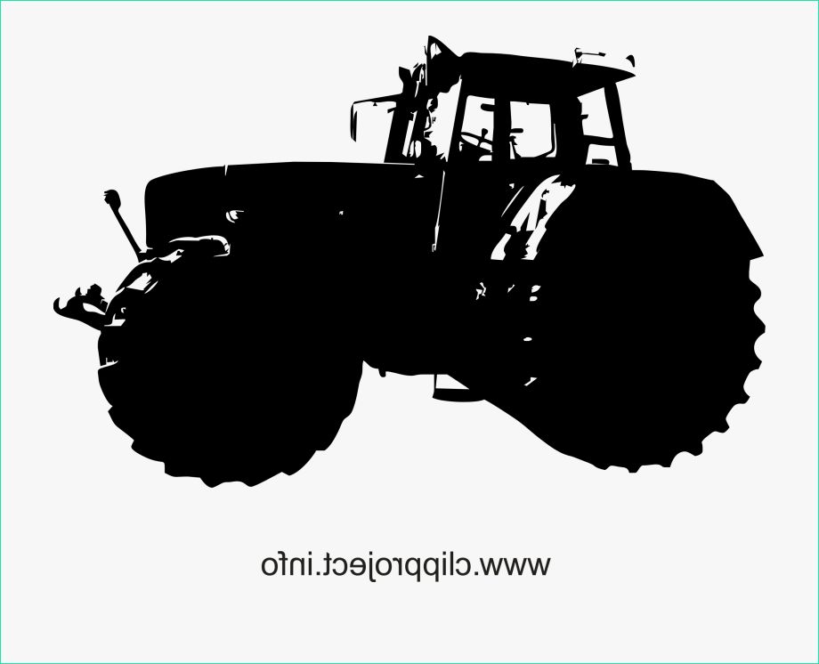 TJmxTh clipart trecker dessin tracteur noir et blanc