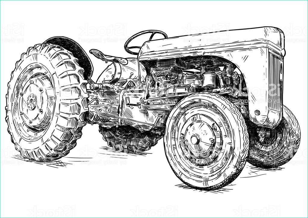 dessin dun tracteur