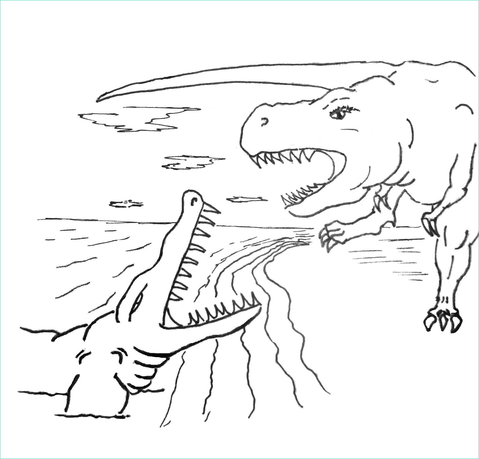 dessin dinosaure a imprimer 9689