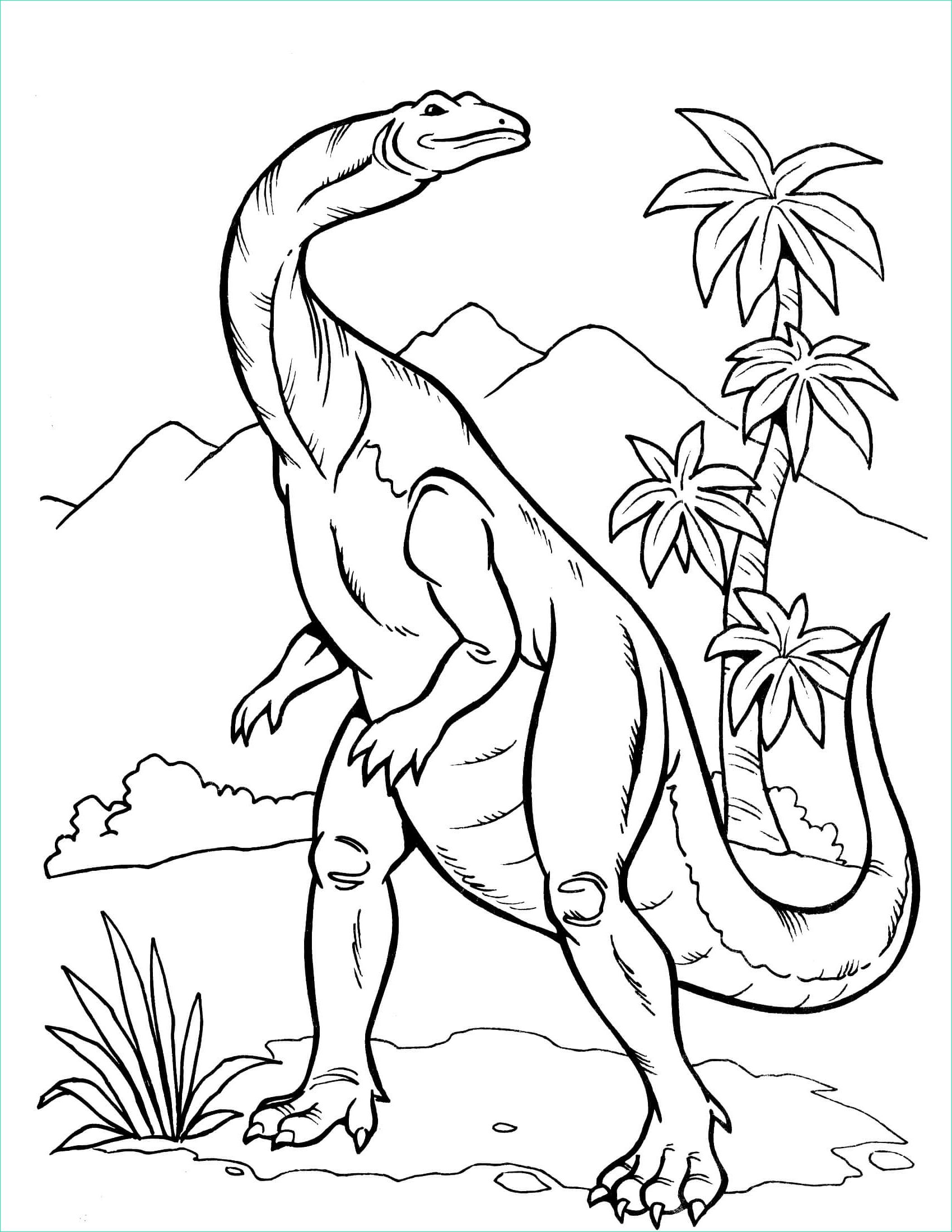 dinosaur coloring page 7