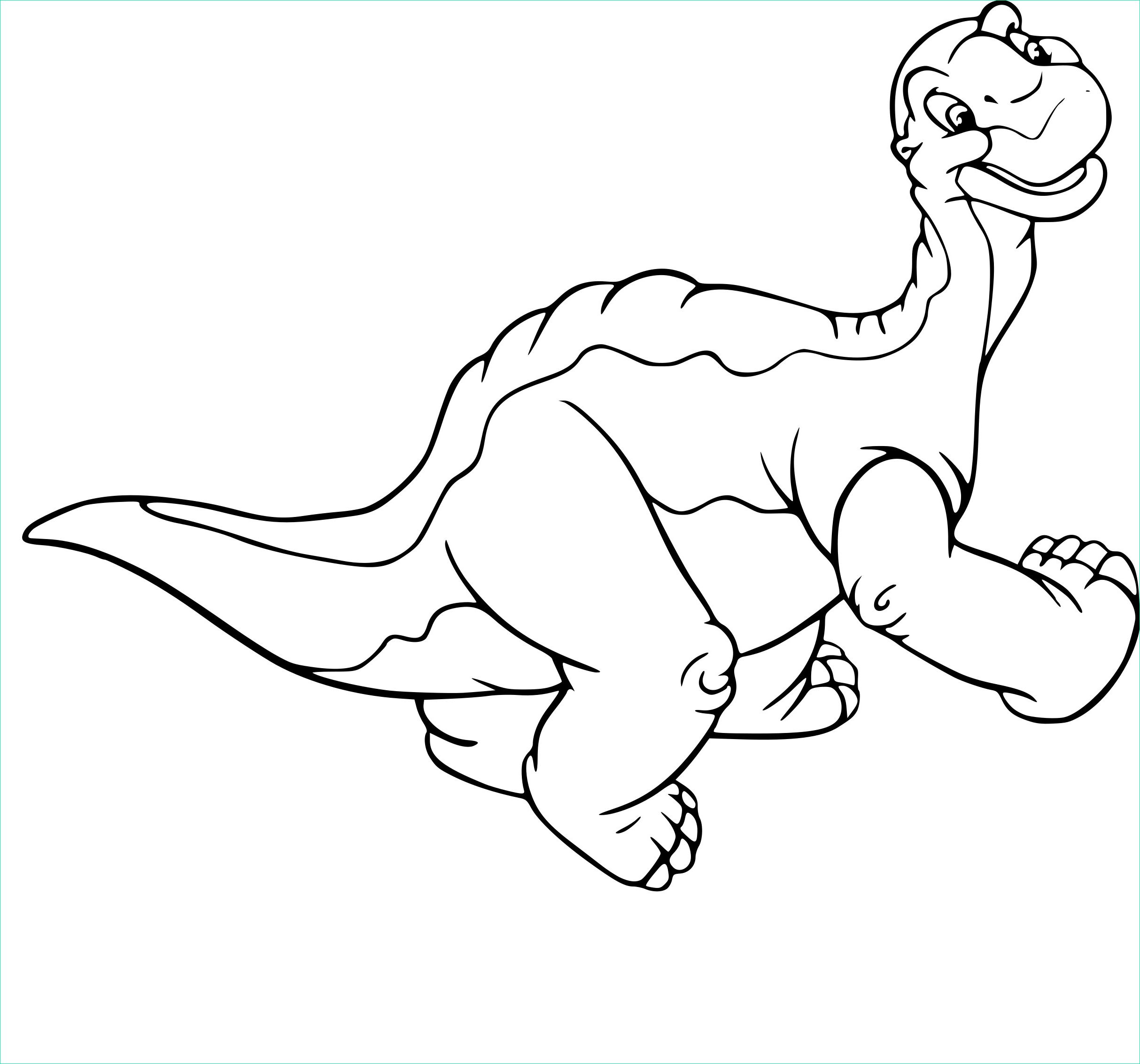 dessin coloriage dinosaure