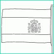 coloriage drapeau Espagnol pays Espagne