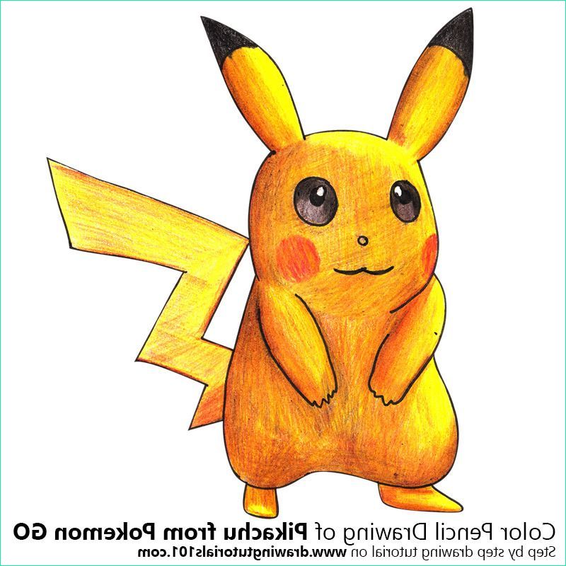 pikachu dessin couleur ment dessiner