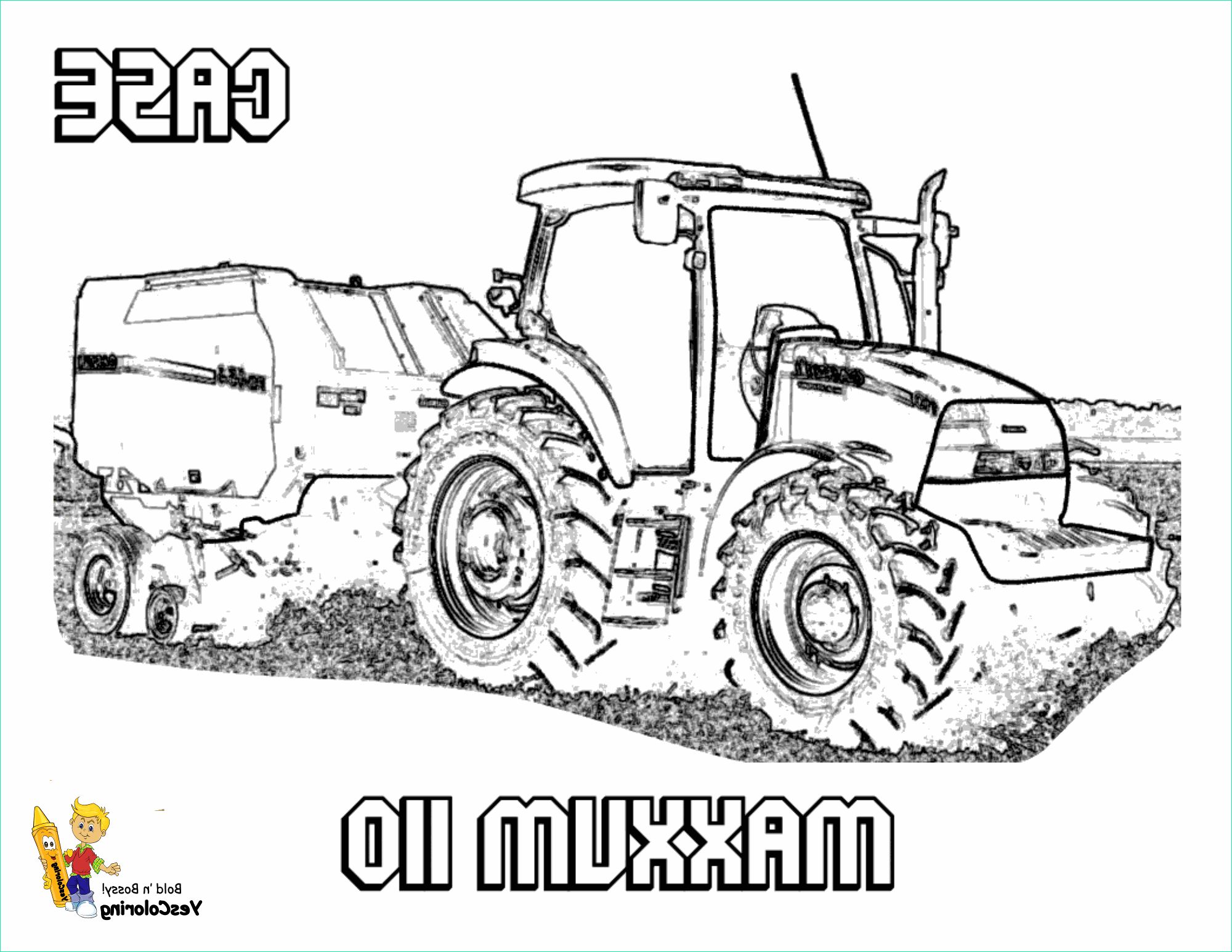 tractor coloring