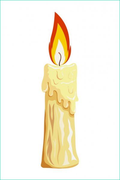 stock illustration cartoon wax candle