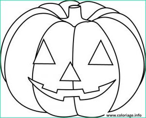 dessin halloween citrouille qui fait peur beau image coloriage citrouille halloween facile simple enfant