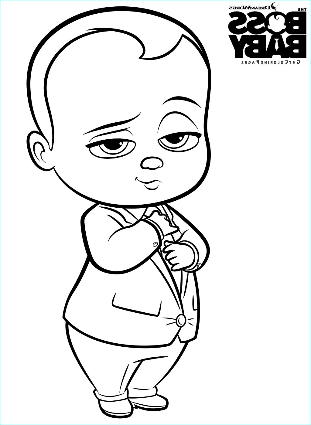 image=baby boss Coloring for kids baby boss 3