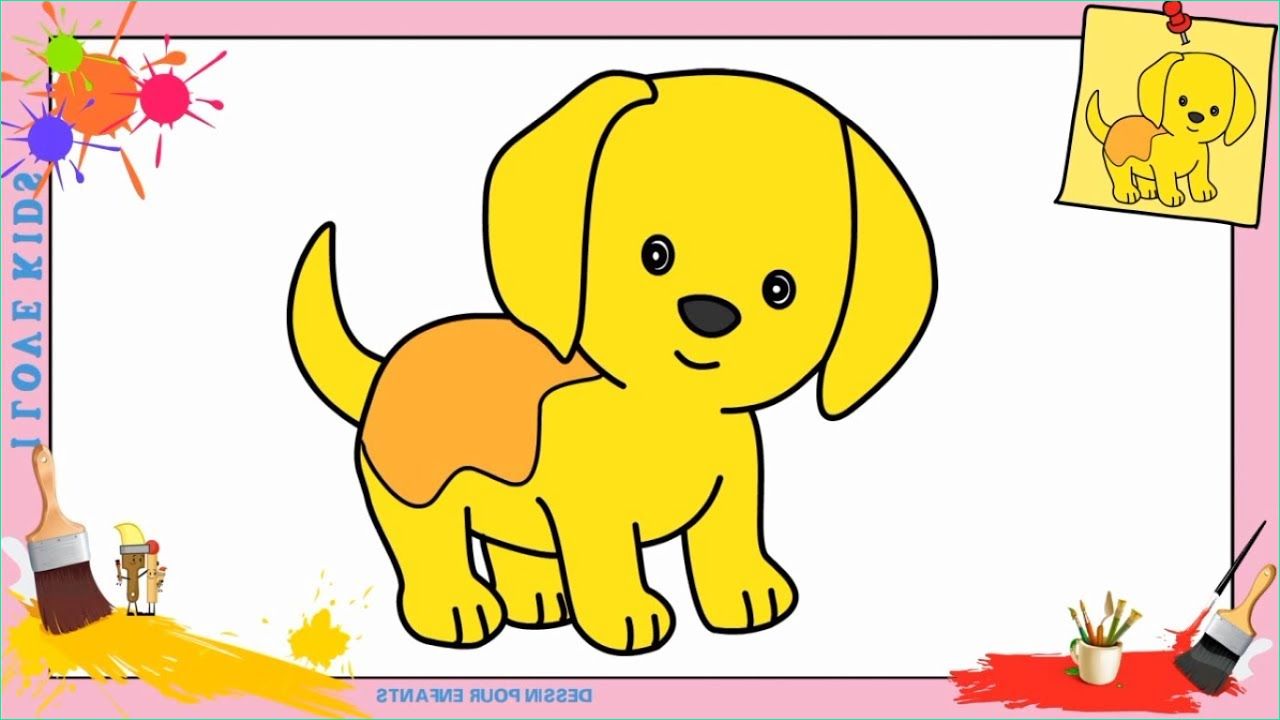 dessin chien kawaii facile ment dessiner un chien kawaii concernant dessin facile pour enfant