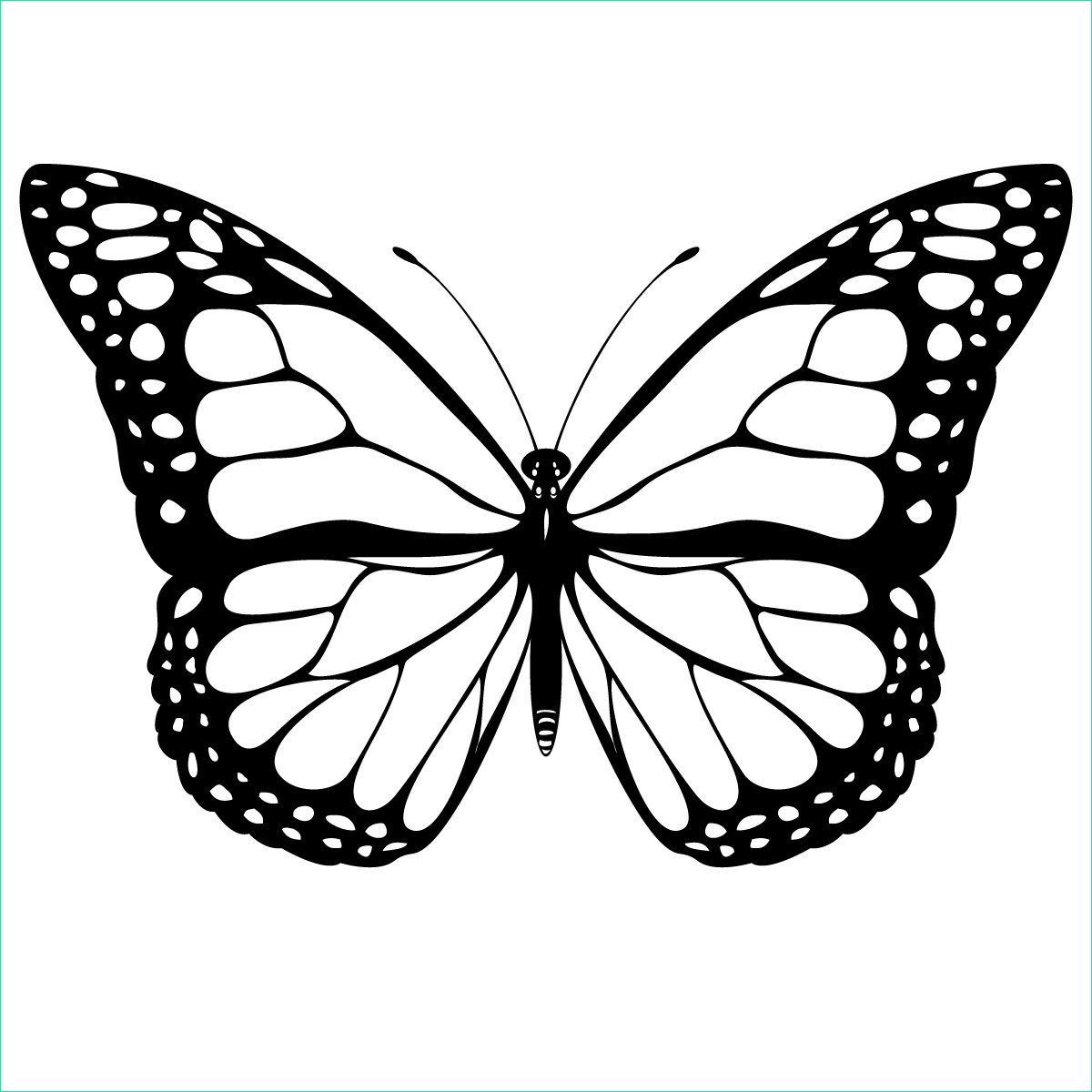 coloriage papillon les beaux dessins de animaux a imprimer et a dessin papillon a colorier