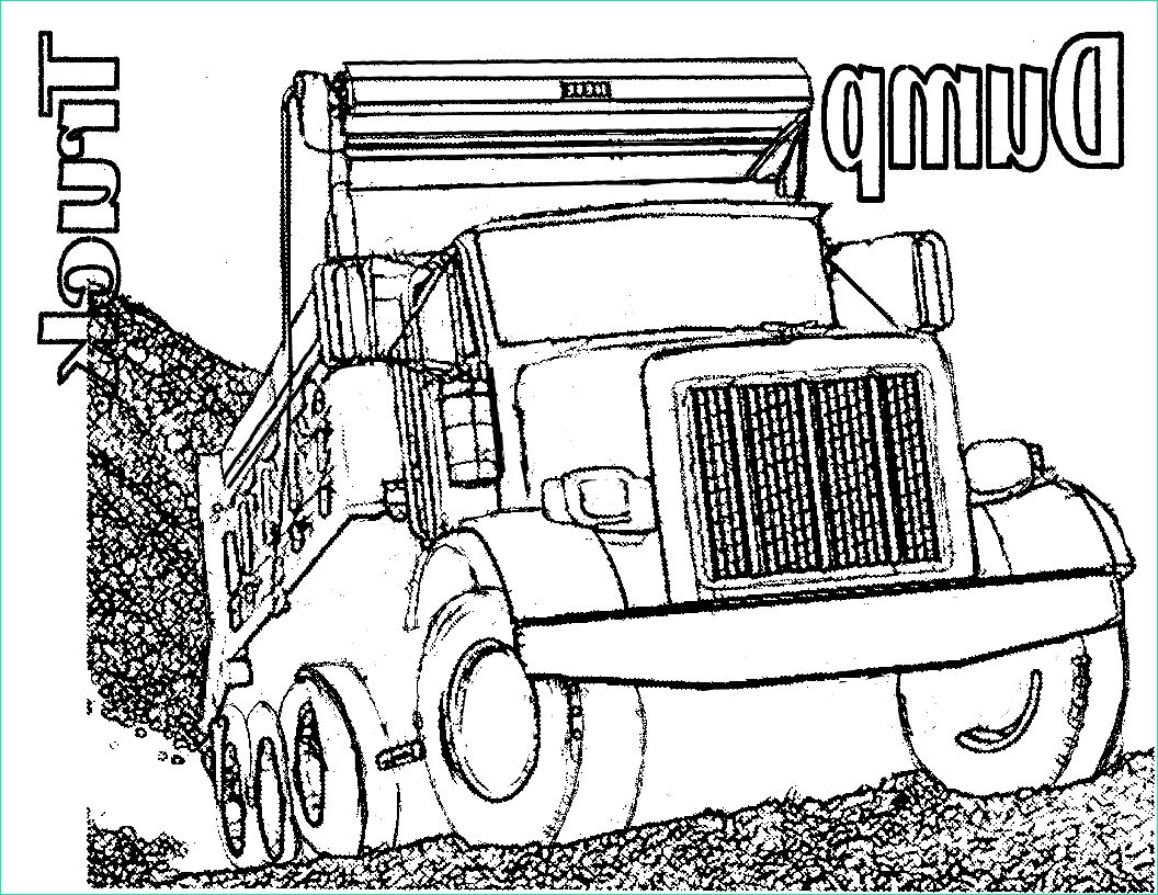 dessin camion benne a imprimer 5407