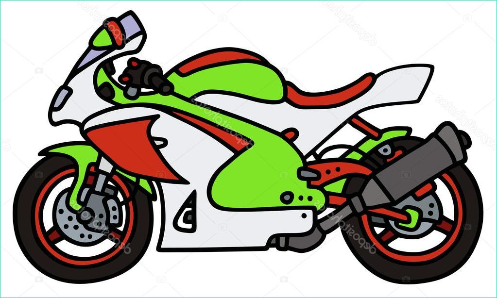 stock illustration racing motorbike