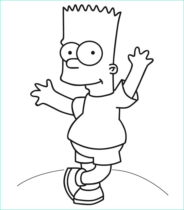 coloriage bart