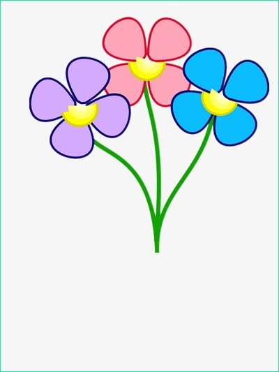 color flowers vector