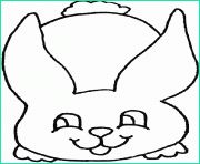 paques lapin de dos coloriage dessin 8584
