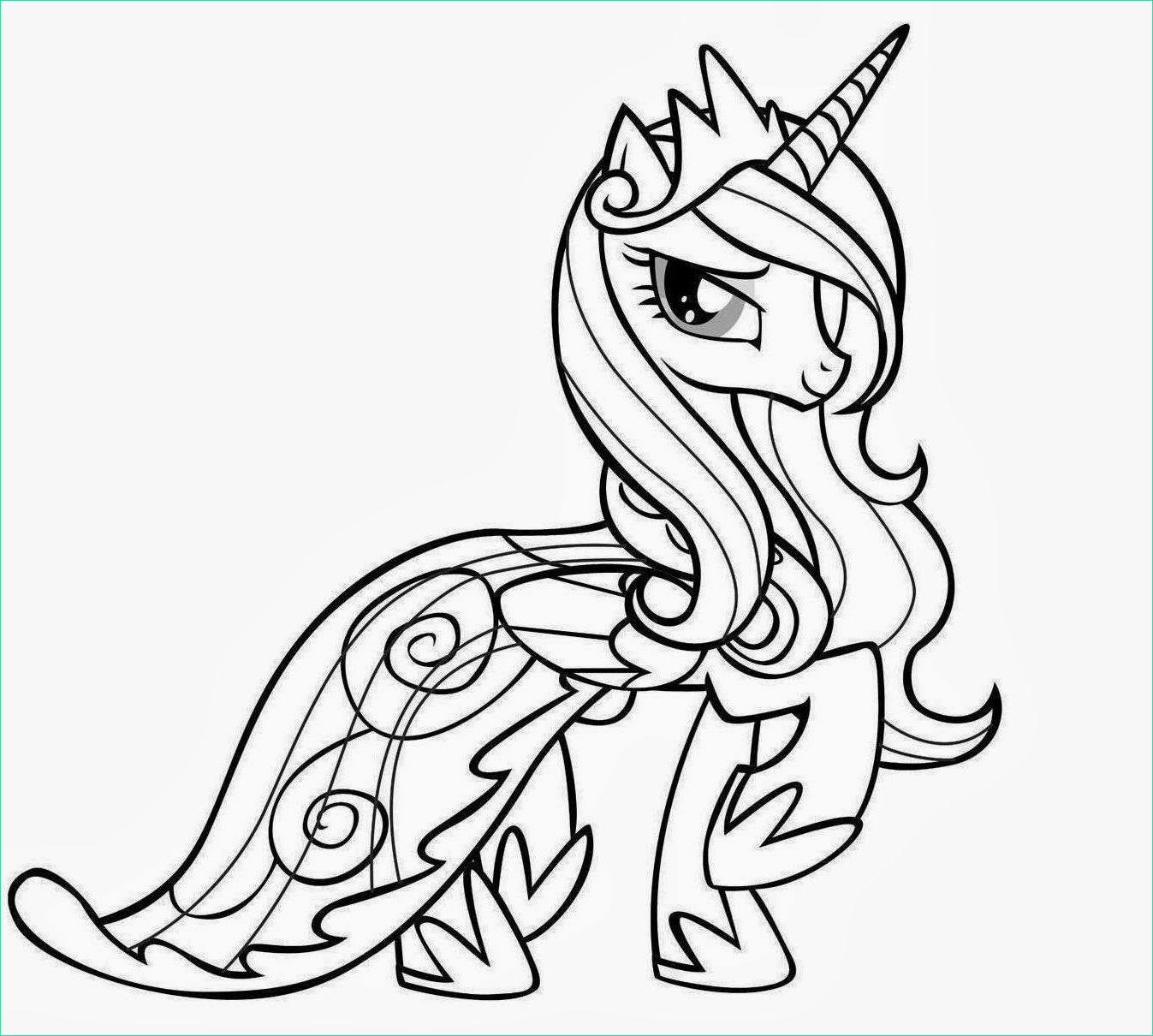 sweet beautiful little pony coloring