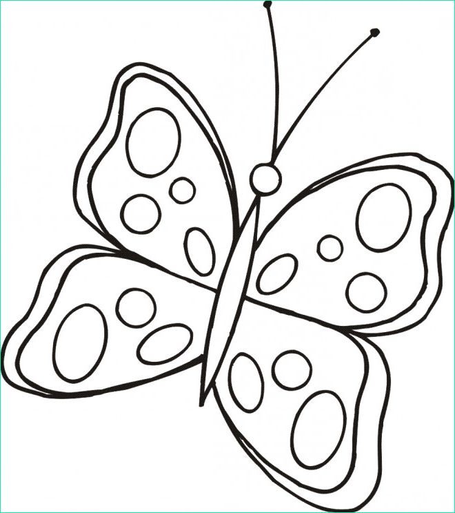 dessin de papillon colorier et imprimer