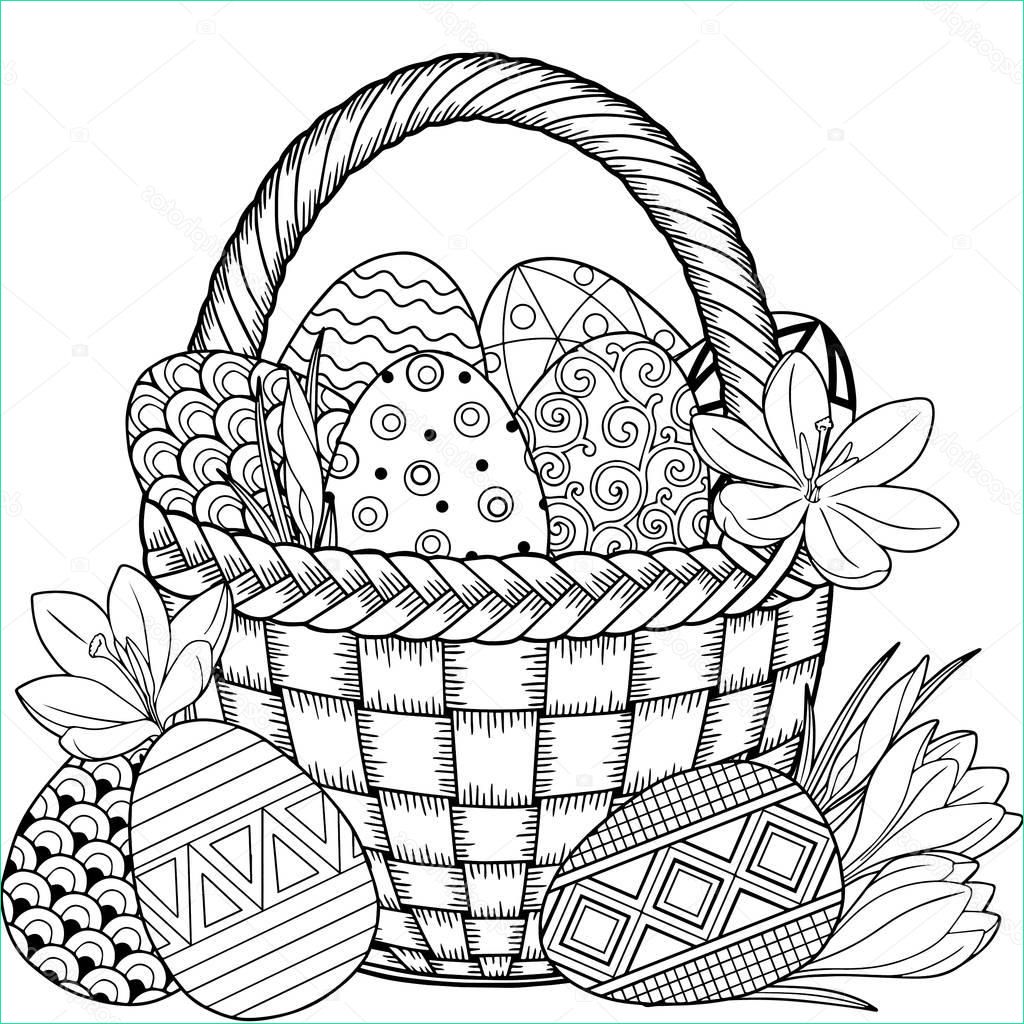 stock illustration happy easter black and white