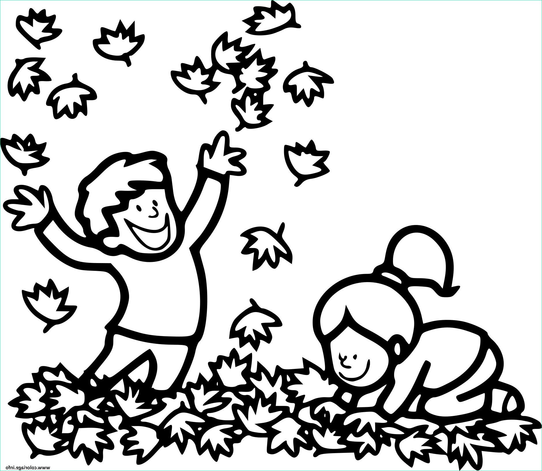 automne cp enfants coloriage dessin