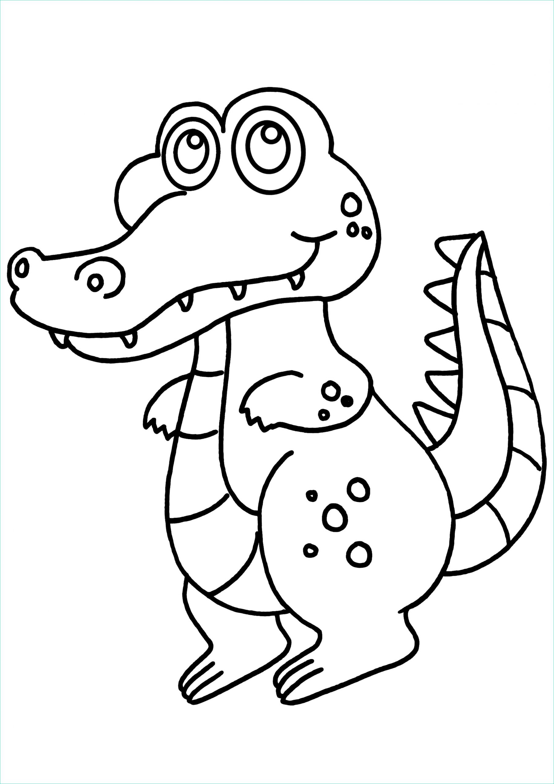 dessin crocodile a imprimer 8813