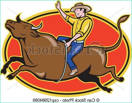 équitation rodéo cow boy dessin animé