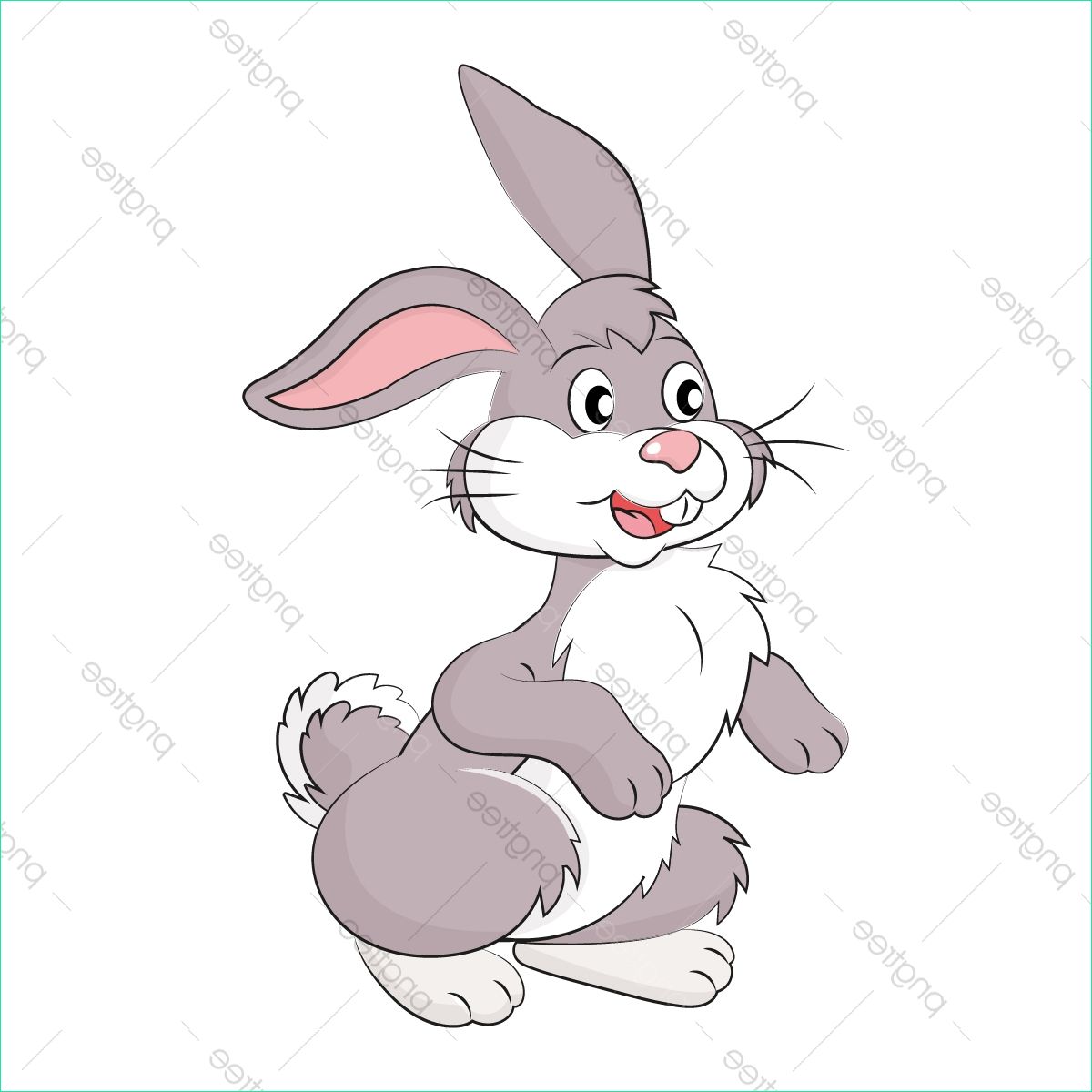 cartoon rabbit cute funny bunny