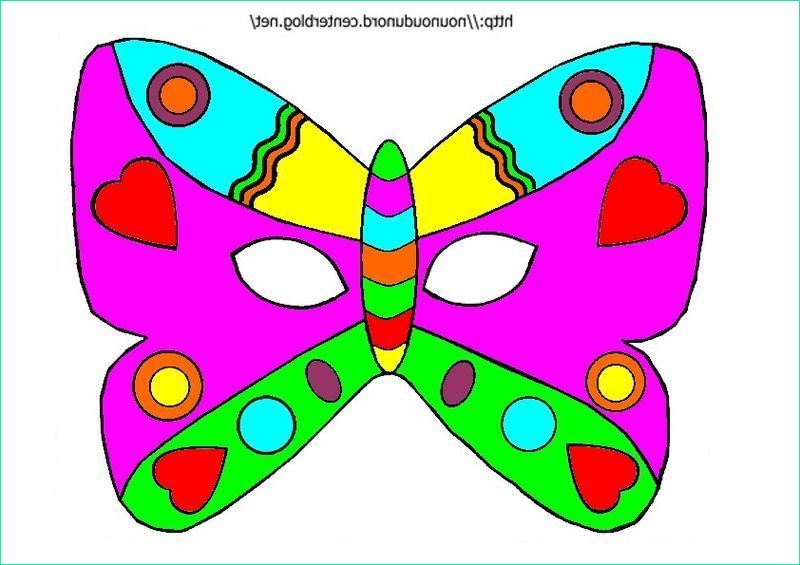 1651 masque papillon a colorier dessine par nounoudunord