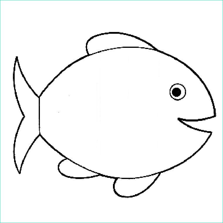 dessin a colorier le poisson rouge